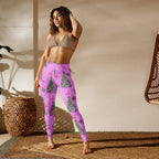 Pink Tinsel Dreams Yoga Leggings