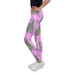 Pink Tinsel Dreams Youth Leggings