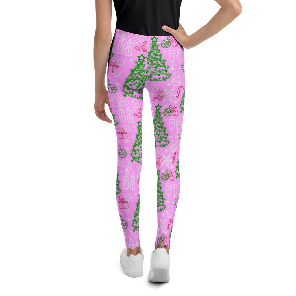 Pink Tinsel Dreams Youth Leggings