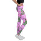 Pink Tinsel Dreams Youth Leggings