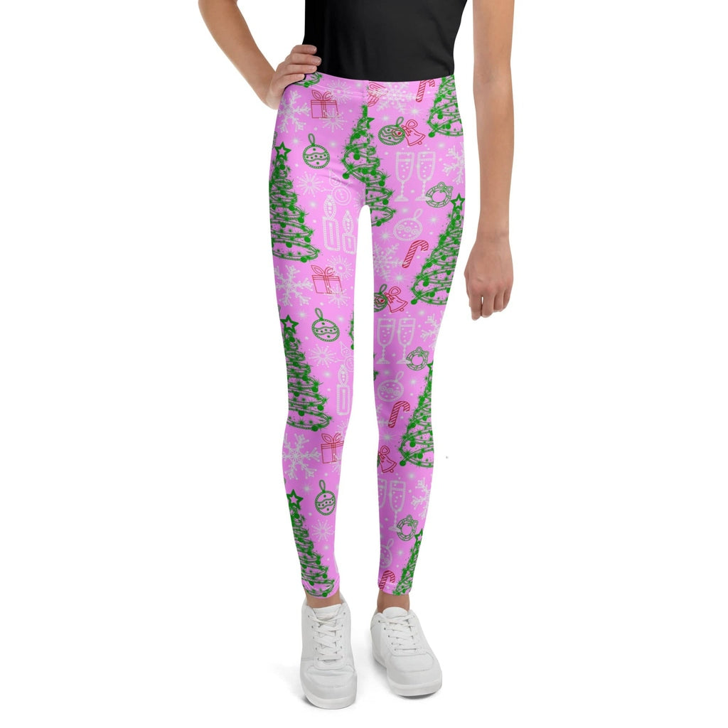 Pink Tinsel Dreams Youth Leggings