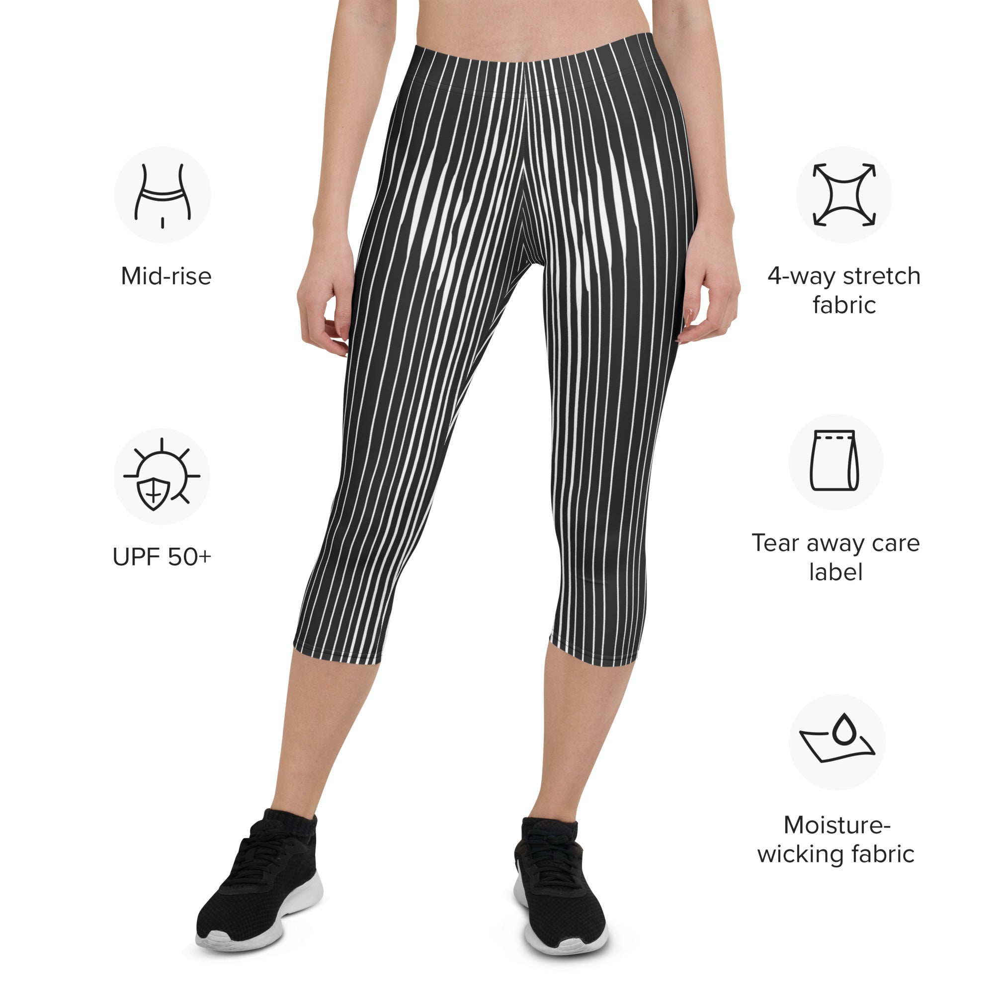 Pinstripe Illusion Capris