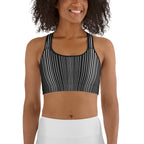 Pinstripe Illusion Sports Bra