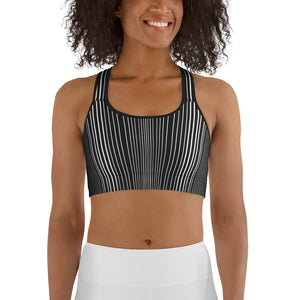 Pinstripe Illusion Sports Bra