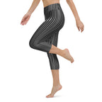 Pinstripe Illusion Yoga Capris