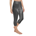 Pinstripe Illusion Yoga Capris