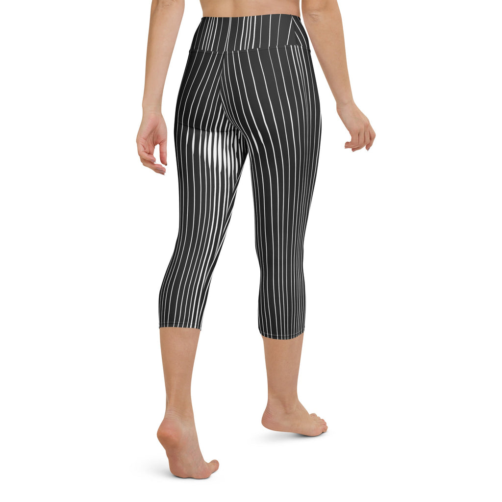 Pinstripe Illusion Yoga Capris
