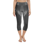 Pinstripe Illusion Yoga Capris