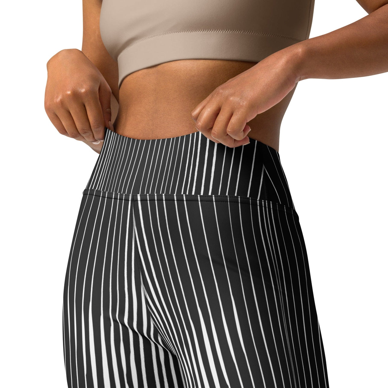 Pinstripe Illusion Yoga Leggings