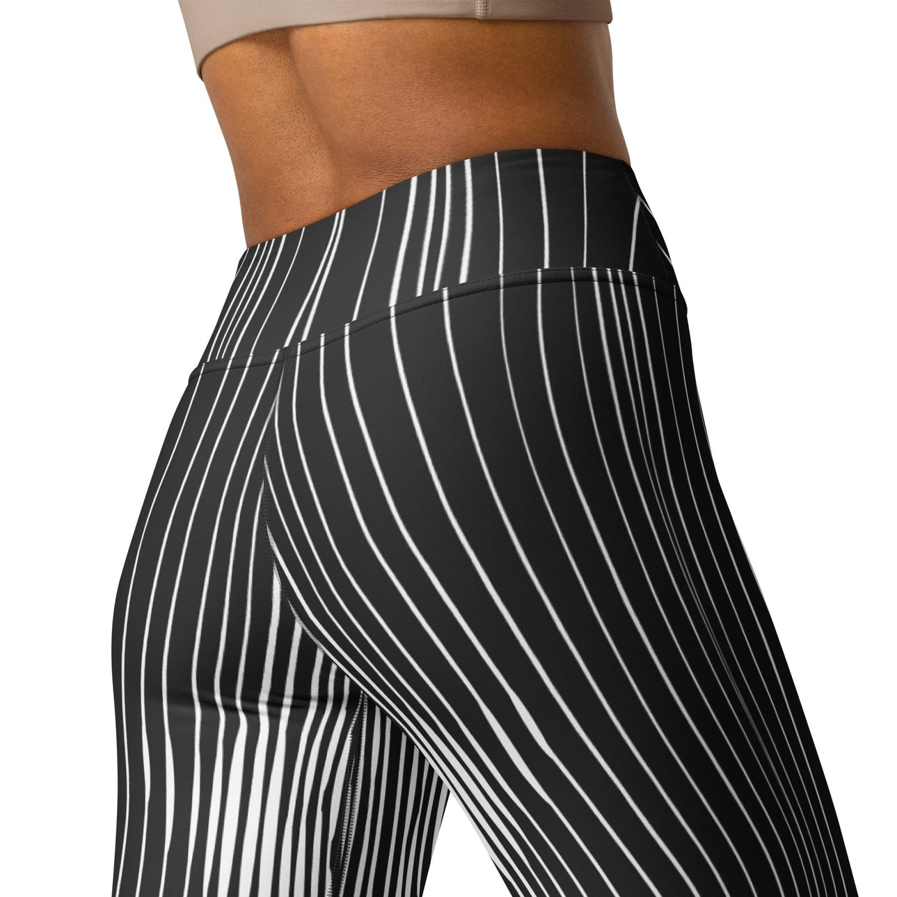 Pinstripe Illusion Yoga Leggings