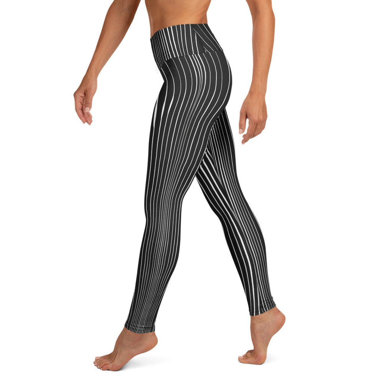 Pinstripe Illusion Yoga Leggings
