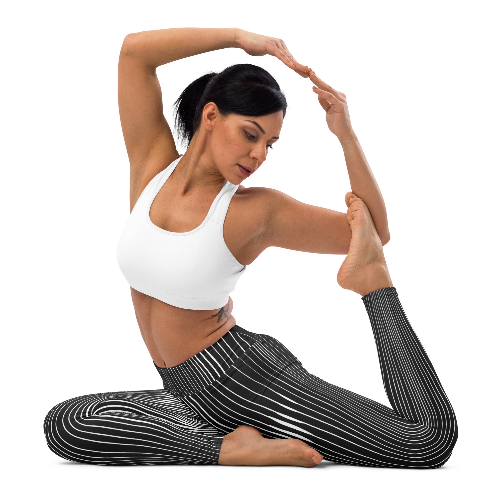 Pinstripe Illusion Yoga Leggings