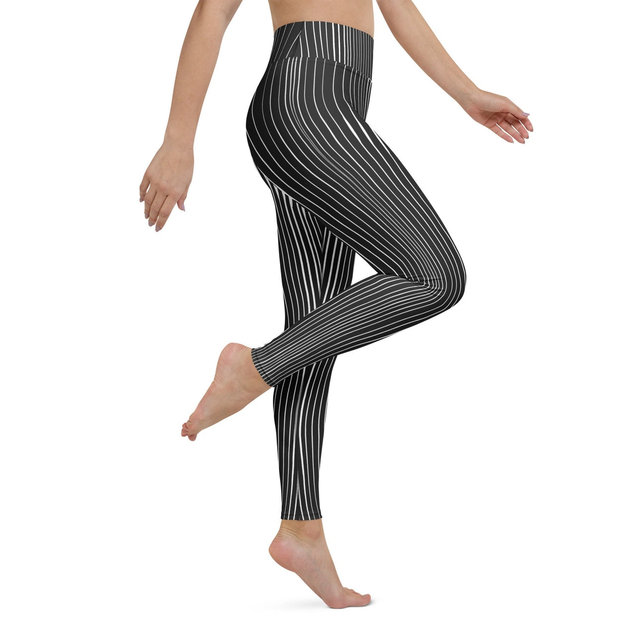 Pinstripe Illusion Yoga Leggings