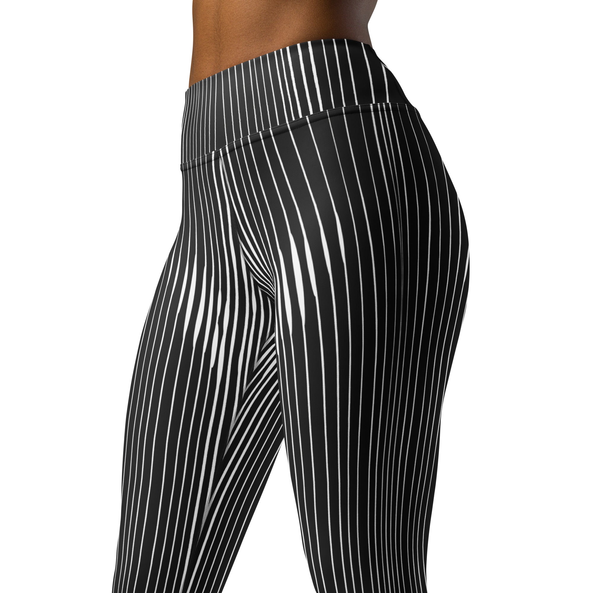 Pinstripe Illusion Yoga Leggings