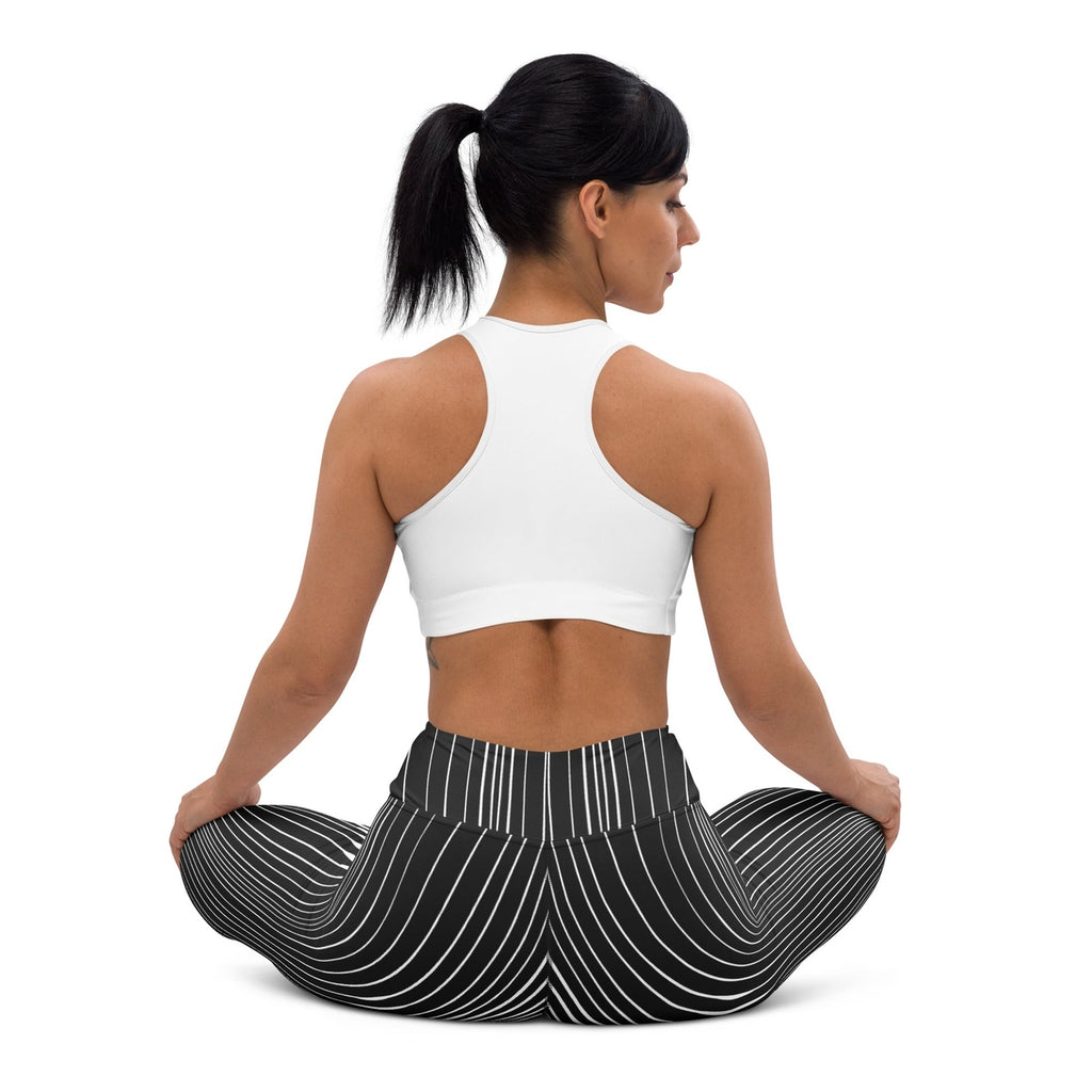 Pinstripe Illusion Yoga Leggings