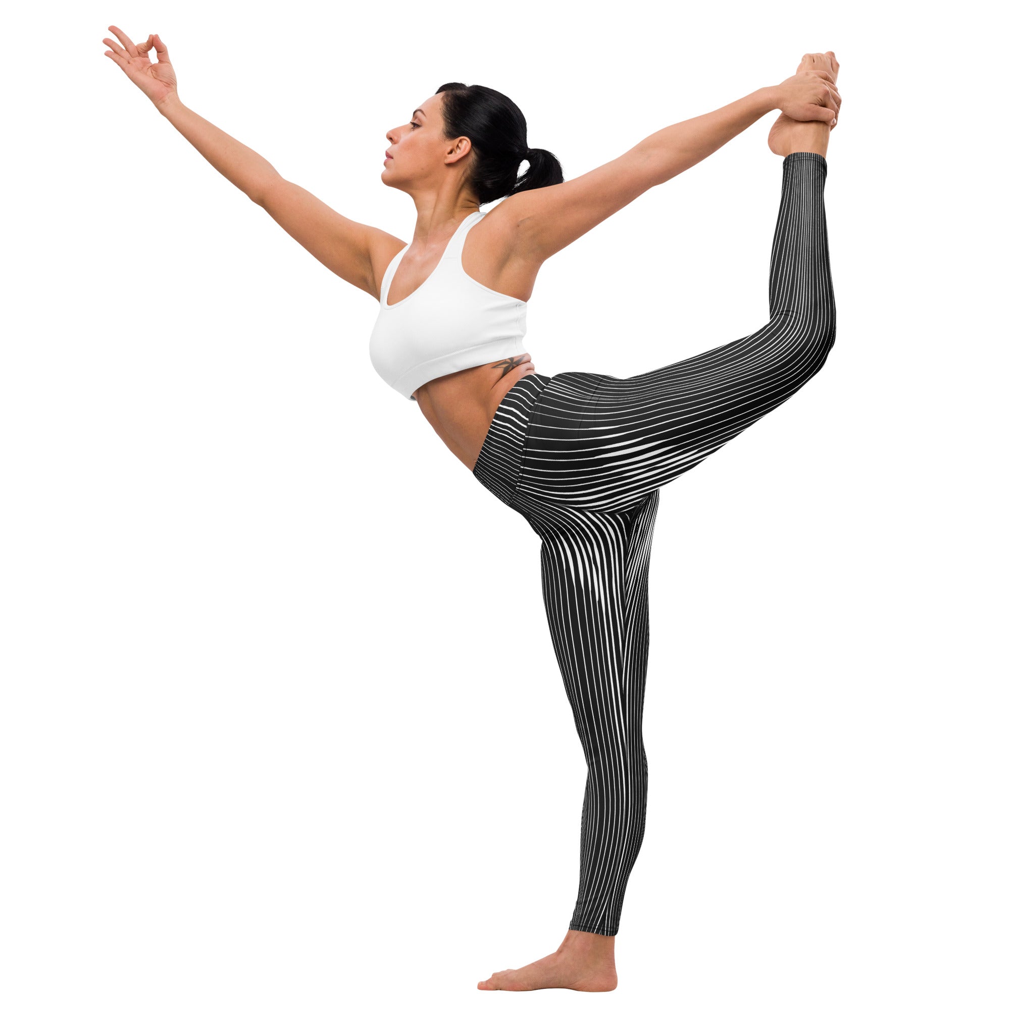 Pinstripe Illusion Yoga Leggings
