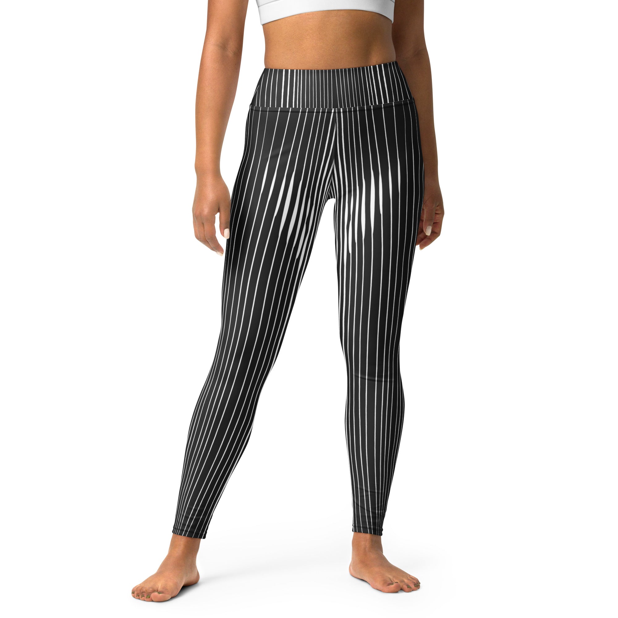 Pinstripe Illusion Yoga Leggings