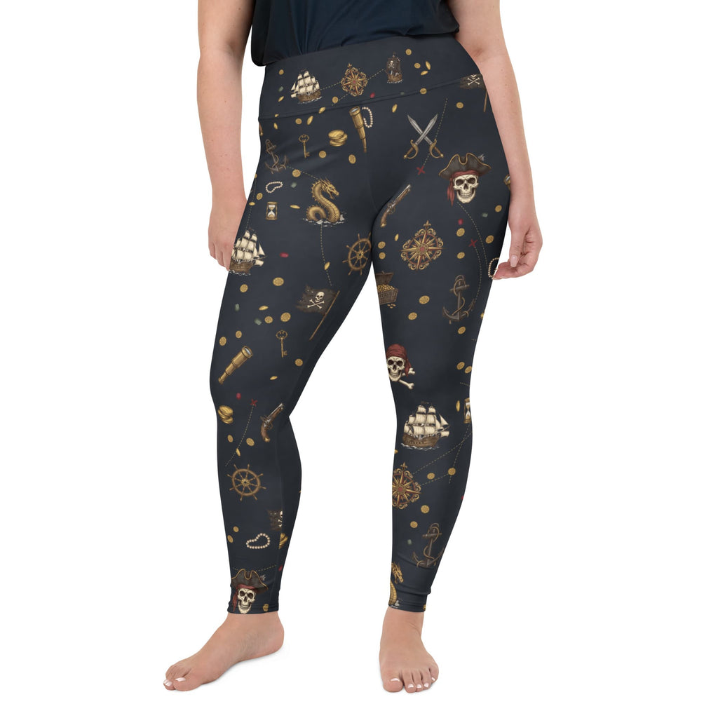 Pirate Skeleton Plus Size Leggings