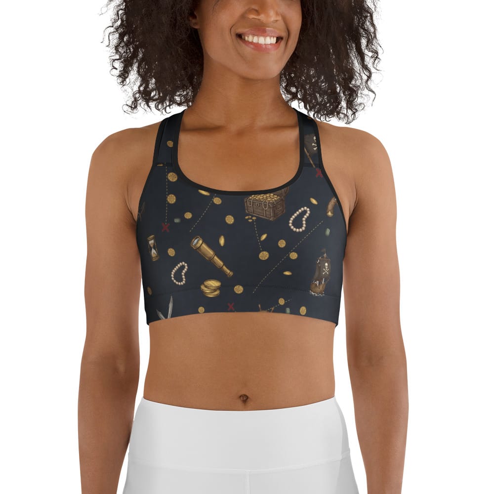 Pirate Skeleton Sports Bra