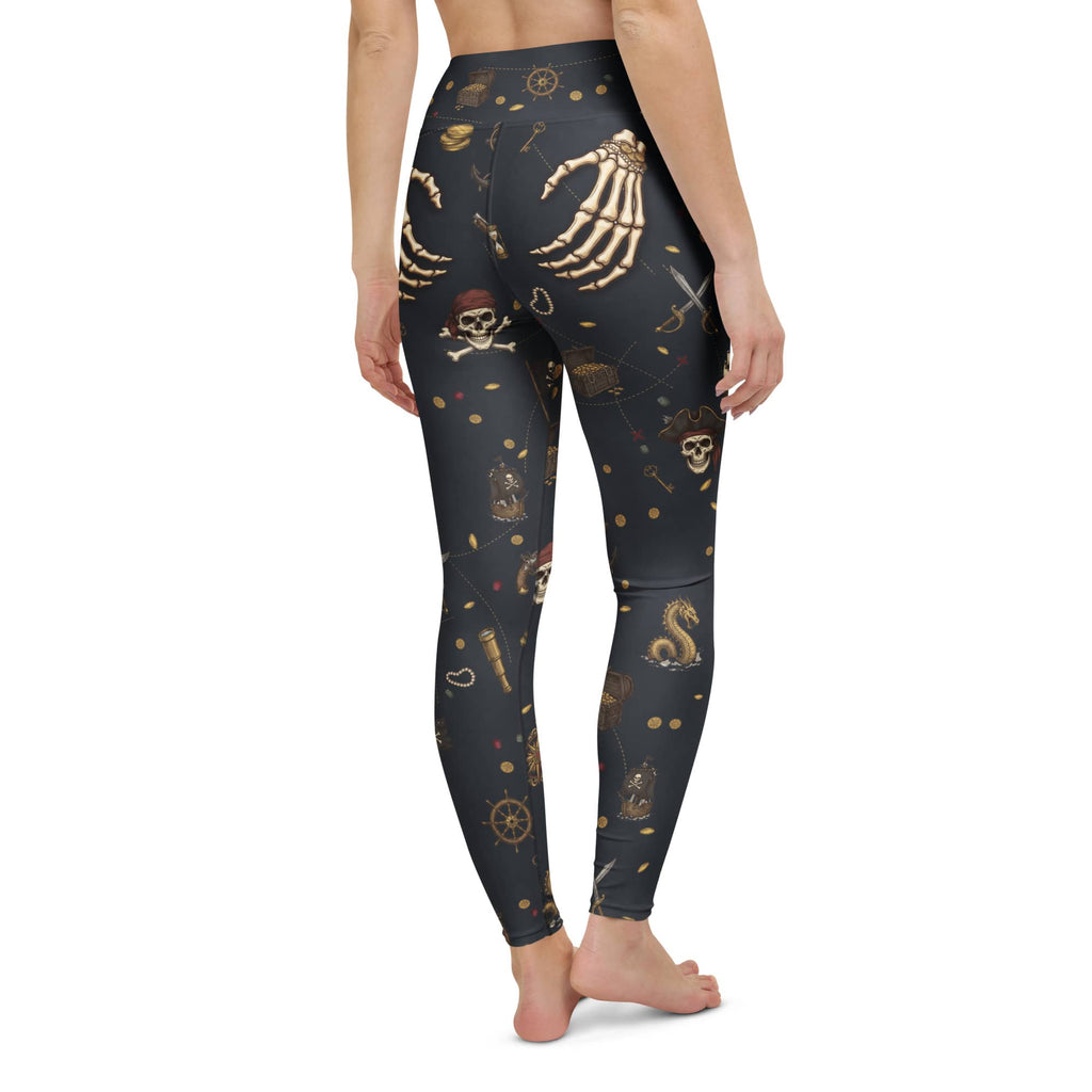 Pirate Skeleton Yoga Leggings