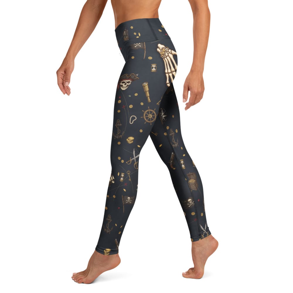 Pirate Skeleton Yoga Leggings