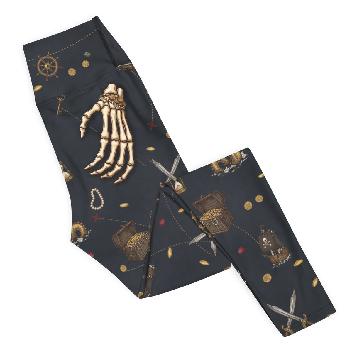 Pirate Skeleton Yoga Leggings