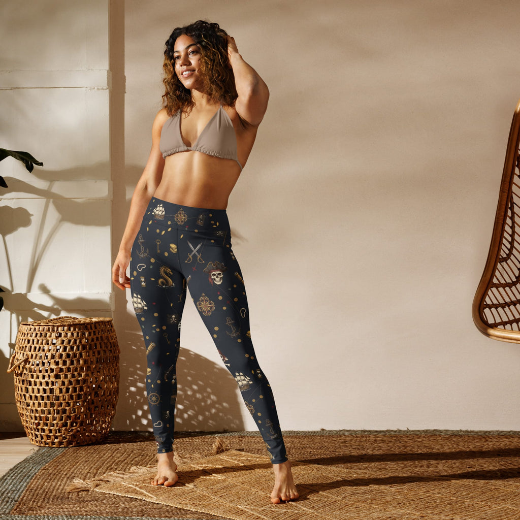 Pirate Skeleton Yoga Leggings