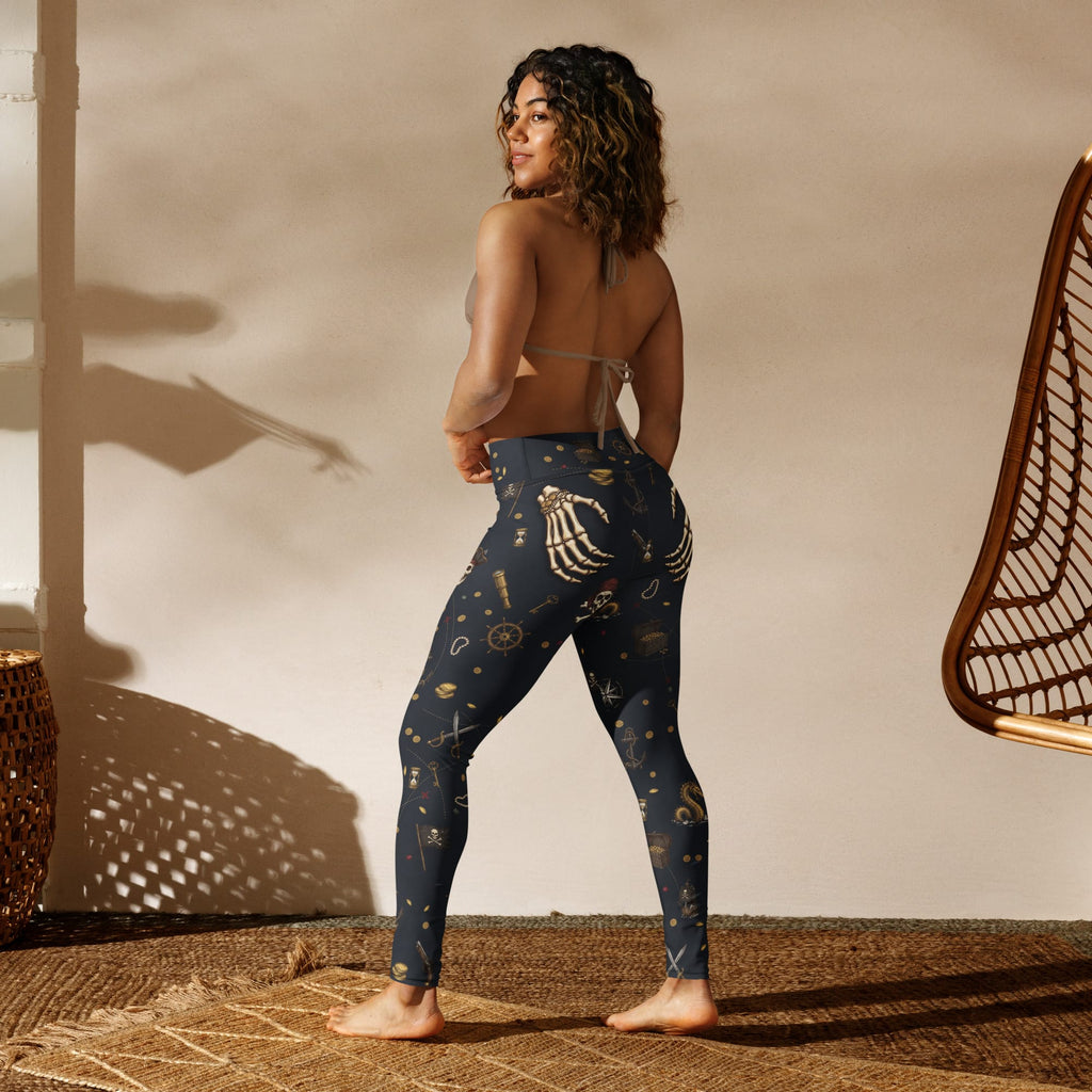 Pirate Skeleton Yoga Leggings