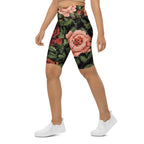 Pixel Floral Biker Shorts