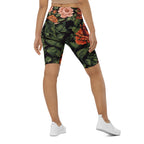 Pixel Floral Biker Shorts