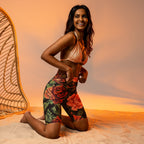 Pixel Floral Biker Shorts