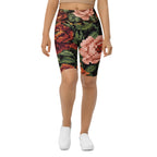 Pixel Floral Biker Shorts