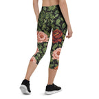 Pixel Floral Capris