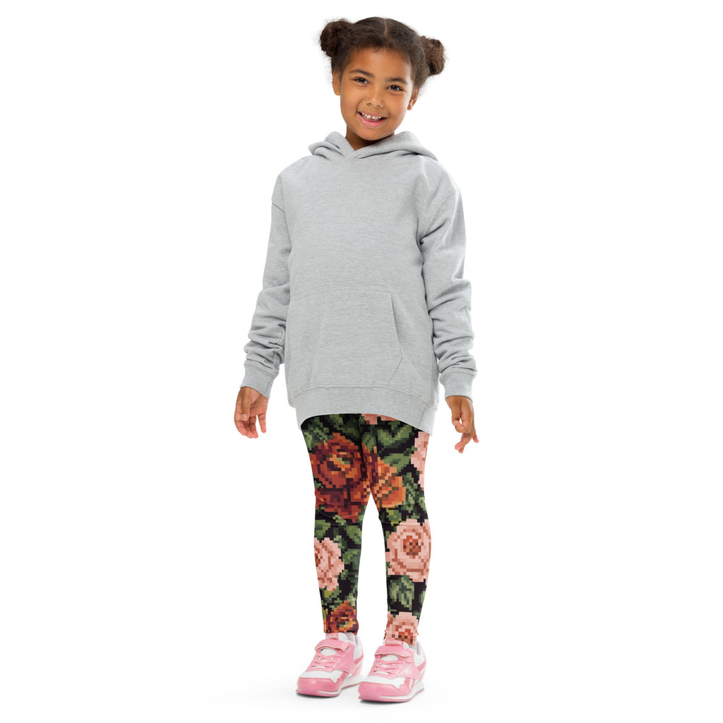 Pixel Floral Kid's Leggings