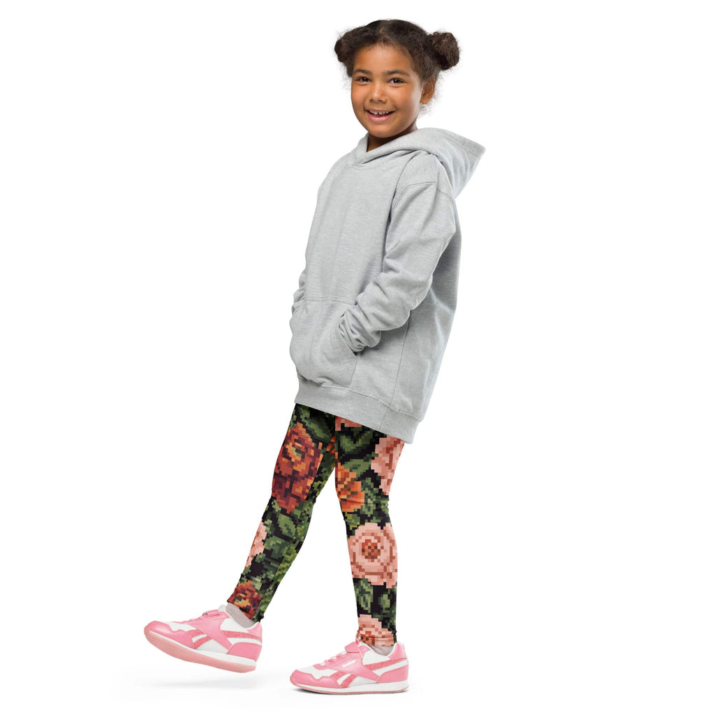 Pixel Floral Kid's Leggings