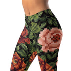 Pixel Floral Leggings