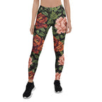 Pixel Floral Leggings