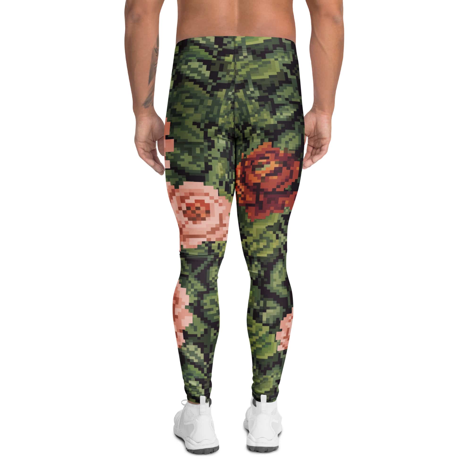 Pixel Floral Men's Leggings