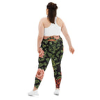 Pixel Floral Plus Size Leggings