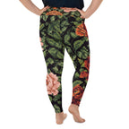 Pixel Floral Plus Size Leggings