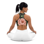 Pixel Floral Sports Bra