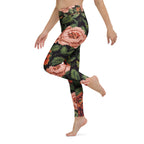 Pixel Floral Yoga Leggings