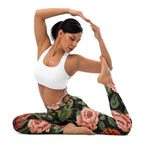Pixel Floral Yoga Leggings