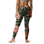 Pixel Floral Yoga Leggings