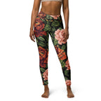 Pixel Floral Yoga Leggings