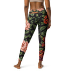 Pixel Floral Yoga Leggings