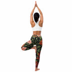 Pixel Floral Yoga Leggings