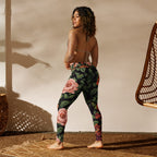 Pixel Floral Yoga Leggings