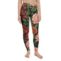 Pixel Floral Yoga Leggings