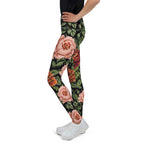 Pixel Floral Youth Leggings